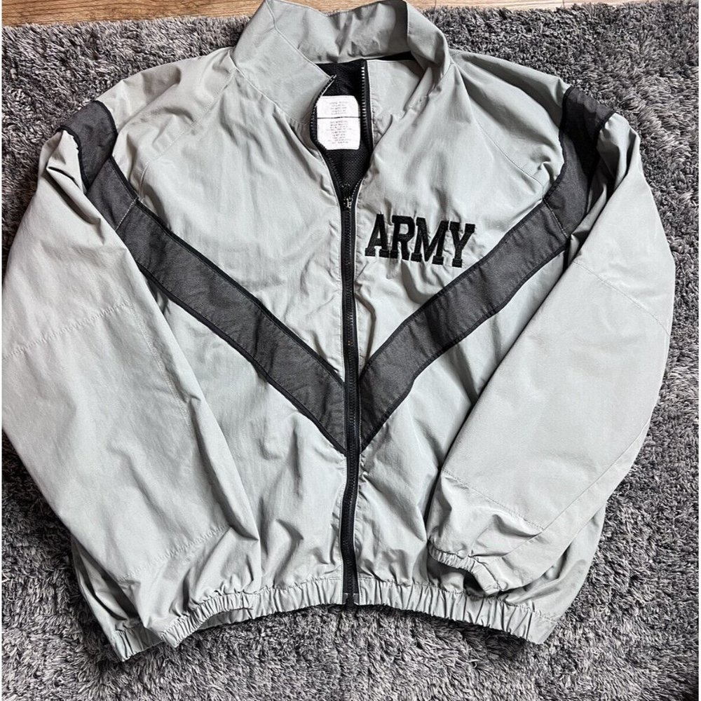 Army‎ PT PFU Men's Uniform Jacket Gray Med/Reg Skilcraft 8415-01-465-4832